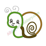 Snail applique - Alldayembroidery.com