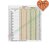 Basketball Heart Applique