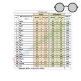 Glasses embroidery design set