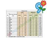 Flower numbers applique SET