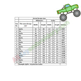 Monster truck applique