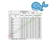 Blue whale applique